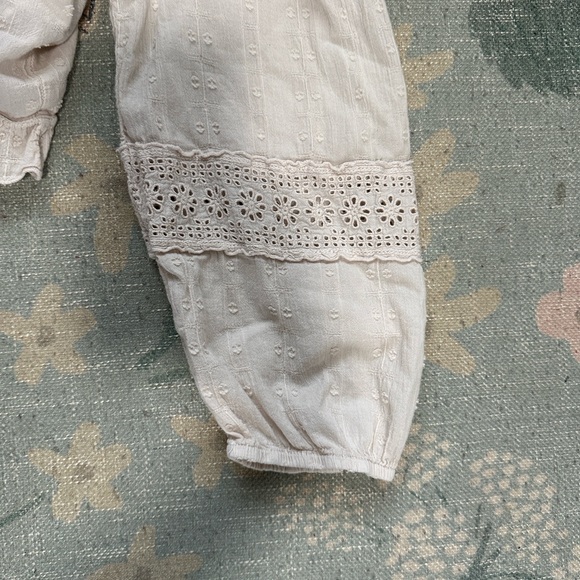 Zara Beige Lace Top kids size 13/14 - Picture 5 of 5
